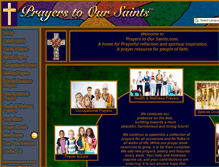 Tablet Screenshot of prayerstooursaints.com